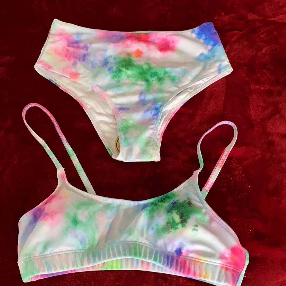 Tie-dye bikini size small NWOT
